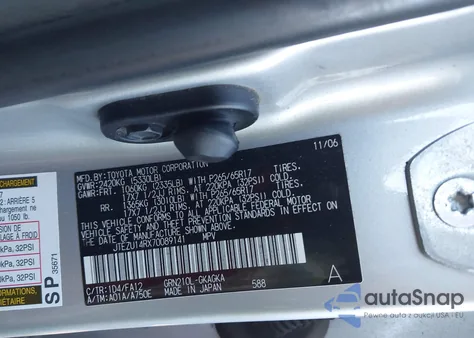 2007 Toyota 4Runner Sr5 V6 from USA, damaged, VIN JTEZU14RX70089141